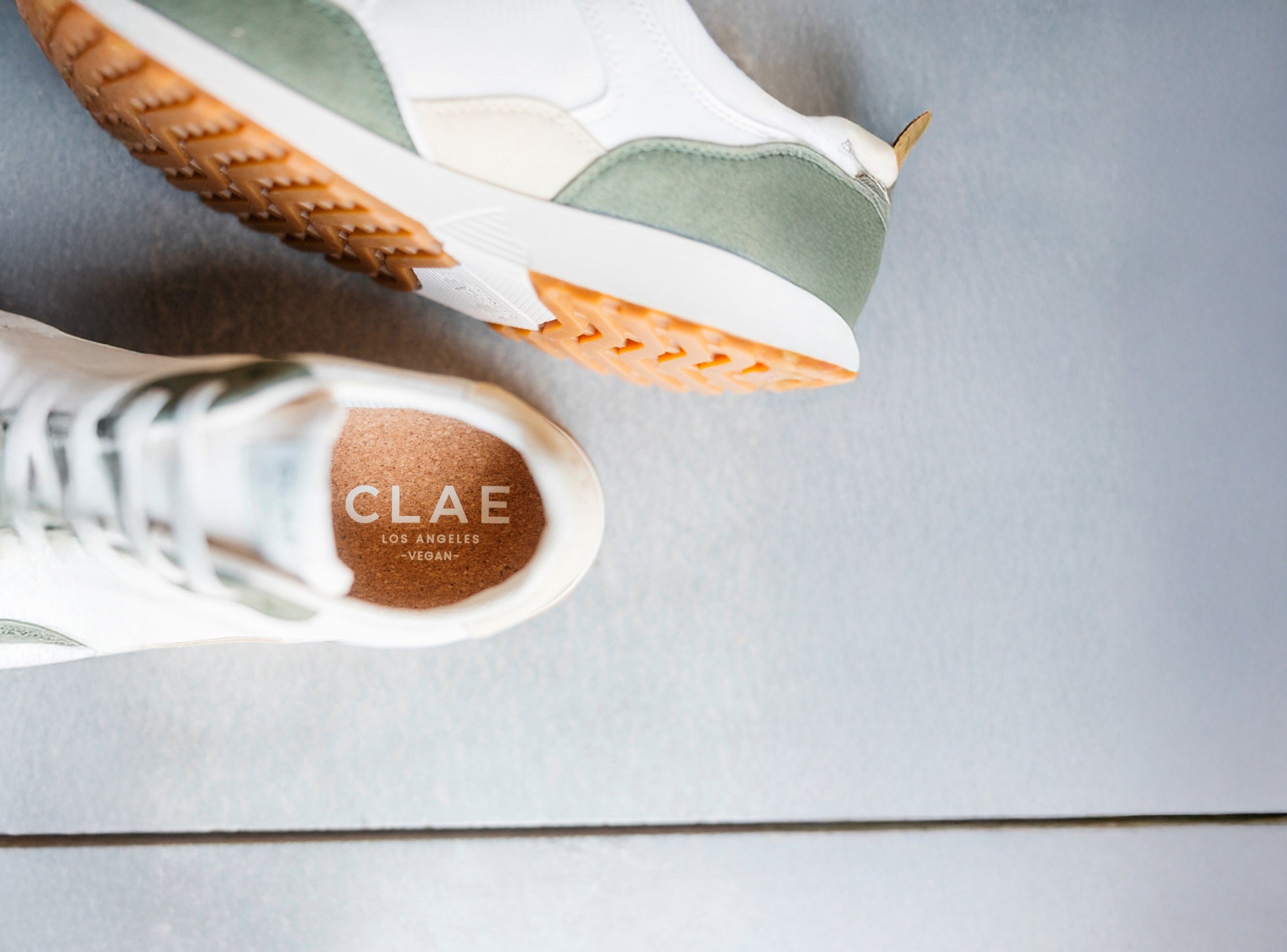 Handcrafted Vegan, animal-free, premium leather sneakers by clae los angeles