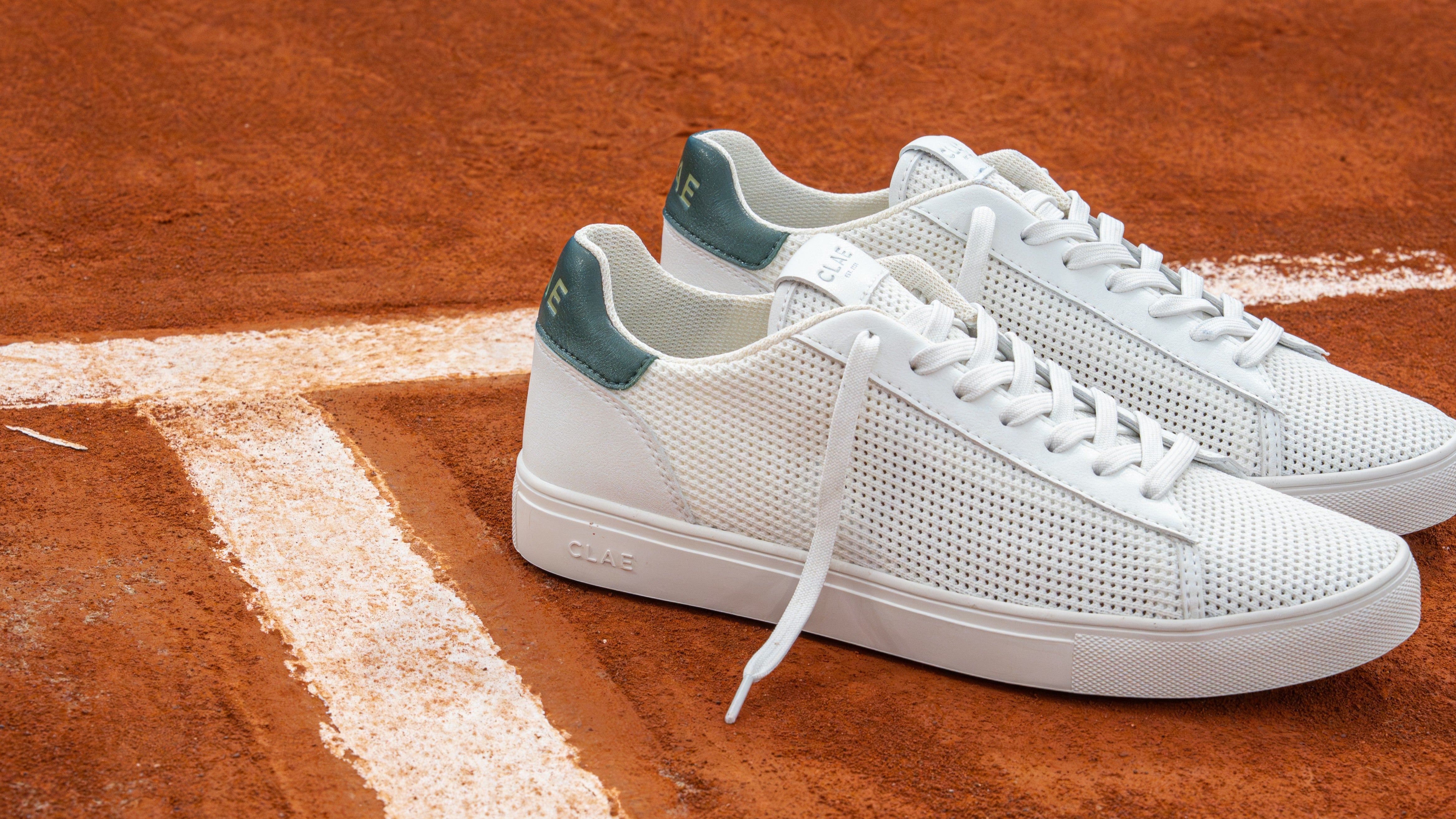 Handcrafted Vegan, animal-free, premium leather sneakers by clae los angeles